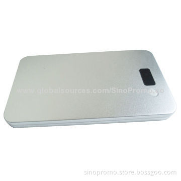 Metal Case Slim Power Bank, 2,200/2,600/3,400mAh Capacity